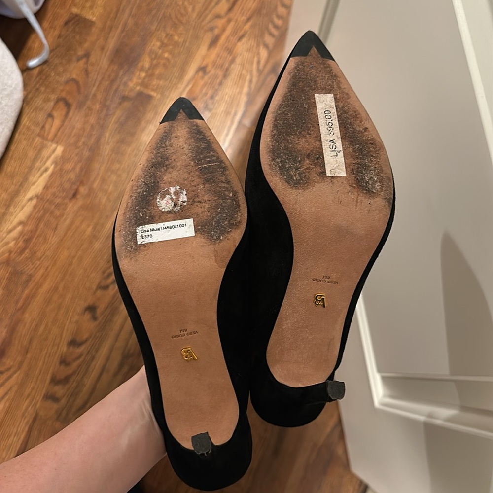 Veronica Beard Lisa Pointed Toe Mule Slide Black … - image 2